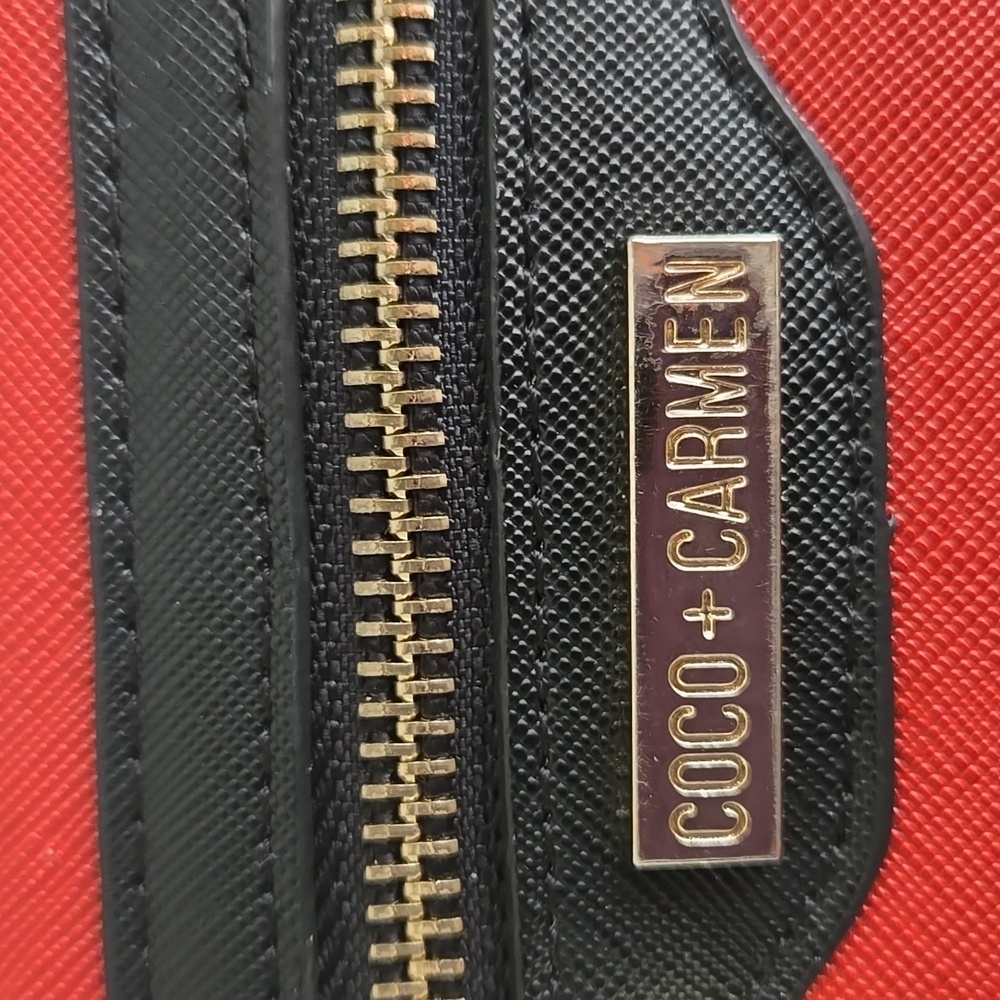 Coco + Carmen Red and Black Women's Wallet - Picture 2 of 9